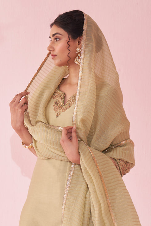 Gehna Green Sharara Set